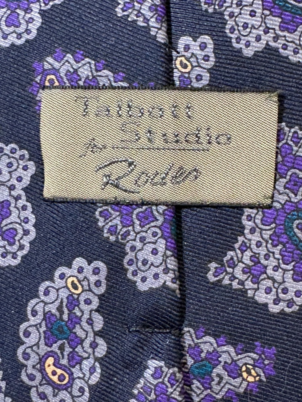 Robert Talbott Studio Silk Paisley Tie Rodes Louisville Vintage